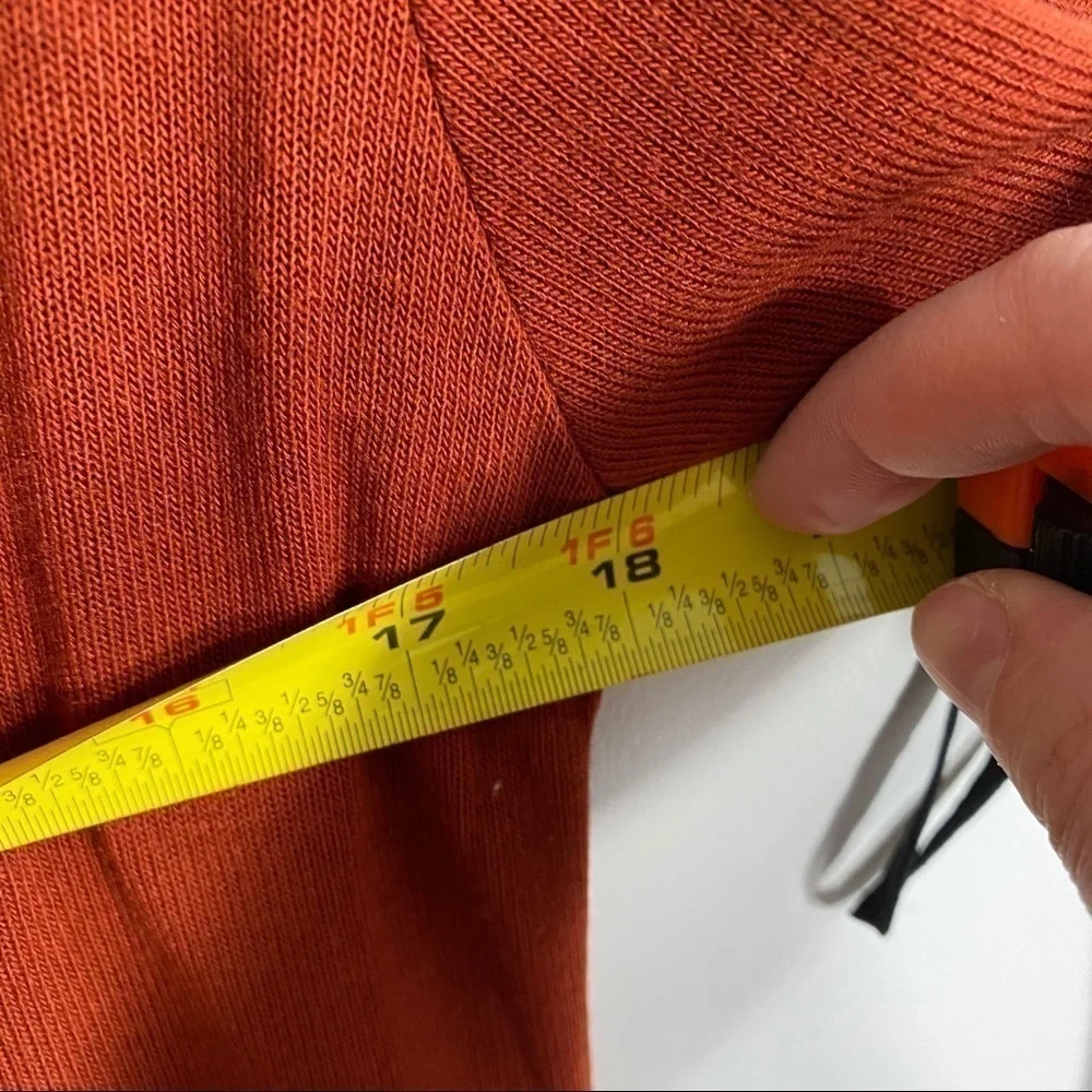 Amaryllis Button Down Orange Duster Medium Women’s Cardigan Sweater